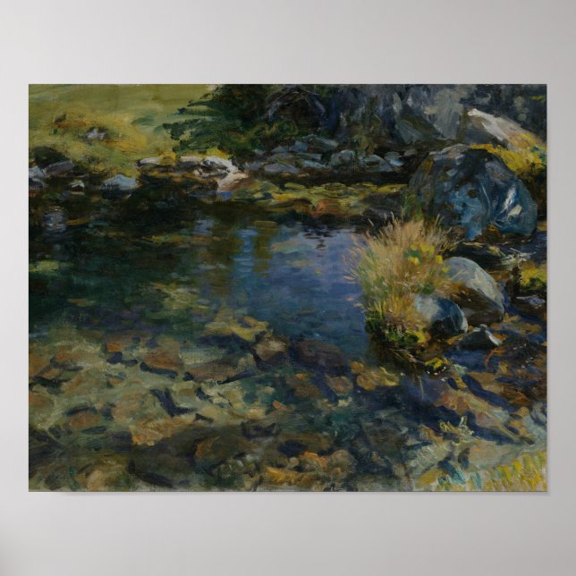 John Singer Sargent - Alpine Pool Poster (Front)