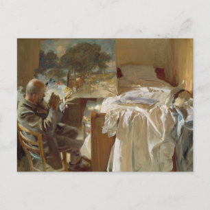 John Singer Sargent - An Artist in His Studio Postcard