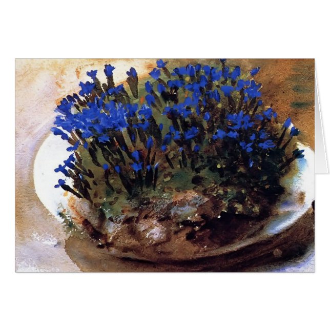 John Singer Sargent- Blue Gentians (Front Horizontal)