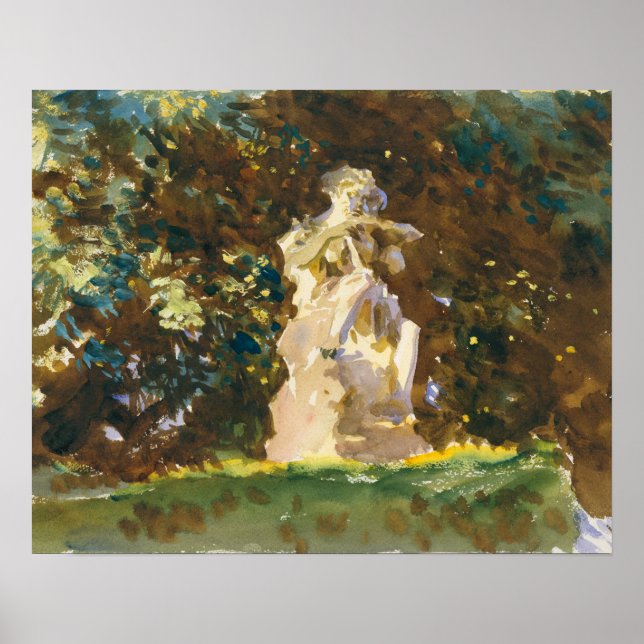 John Singer Sargent - Boboli Garden, Florence Poster (Front)