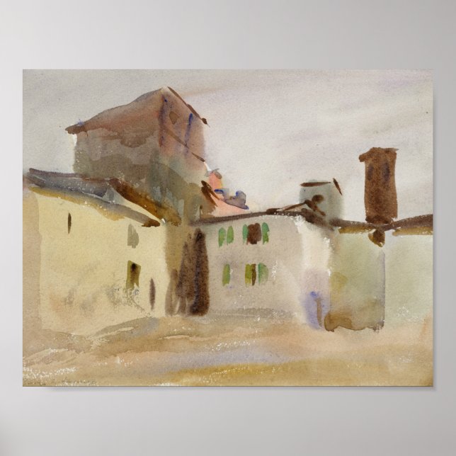 John Singer Sargent - Borgo San Lorenzo Poster (Front)