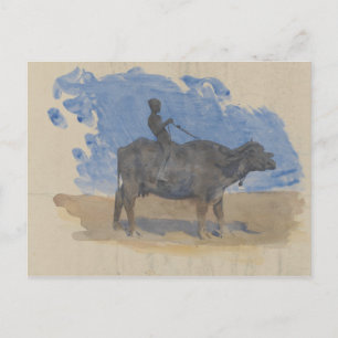 John Singer Sargent - Boy on Water Buffalo Postcard