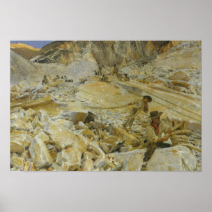 John Singer Sargent - Bringing Down Marble Poster