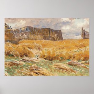 John Singer Sargent - Camouflaged Field in France Poster