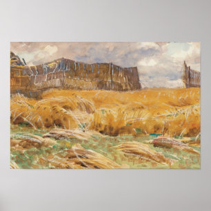 John Singer Sargent - Camouflaged Field in France Poster