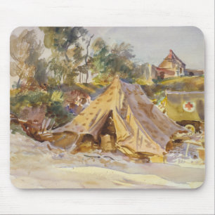 John Singer Sargent - Camp with Ambulance Mouse Pad