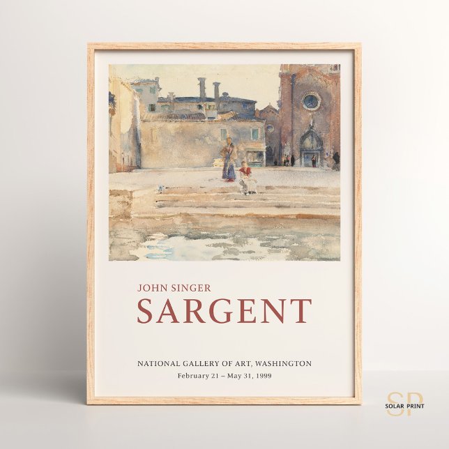 John Singer Sargent Campo dei Frari Venice Paint Poster (Creator Uploaded)