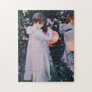 John Singer Sargent - Carnation, Lily, Lily, Rose. Jigsaw Puzzle