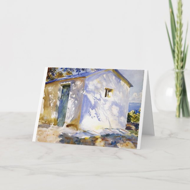 John Singer Sargent "Corfu Lights & Shadows: Card (Front)