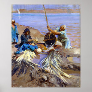 John Singer Sargent Egyptians Raising Water Poster