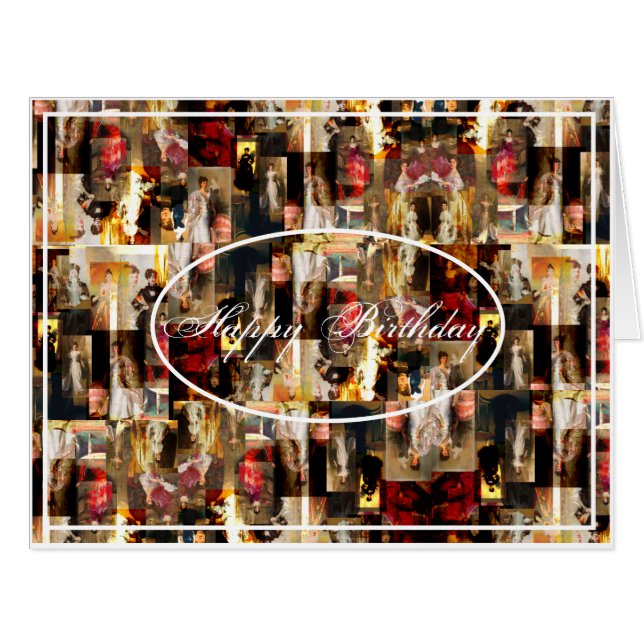 .John Singer Sargent Elegant Lady Portrait Collage (Front Horizontal)