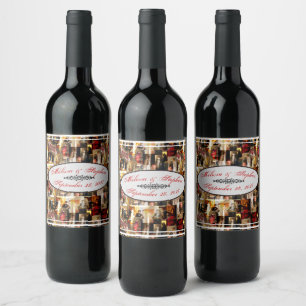 .John Singer Sargent Elegant Lady Portrait Collage Wine Label