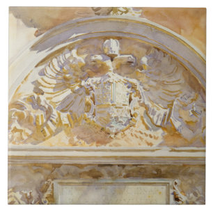 John Singer Sargent - Escutcheon of Charles V Ceramic Tile