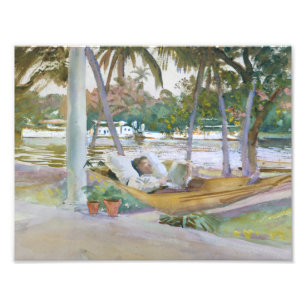 John Singer Sargent - Figure in Hammock, Florida Photo Print