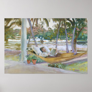 John Singer Sargent - Figure in Hammock, Florida Poster
