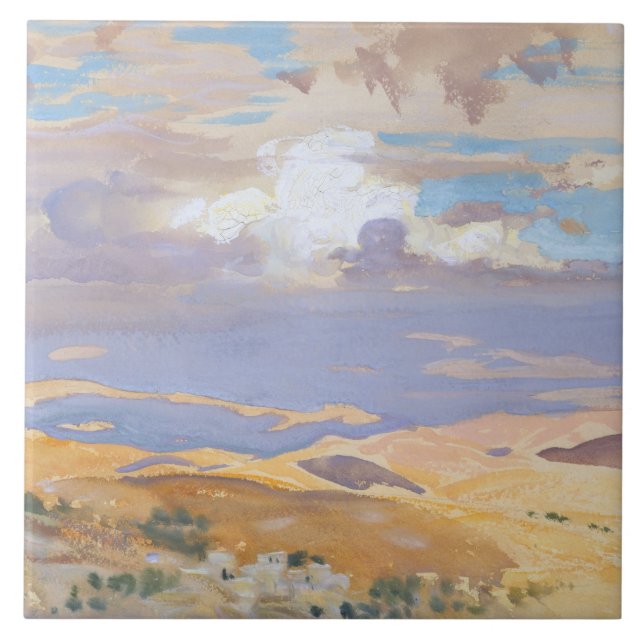 John Singer Sargent - From Jerusalem Ceramic Tile (Front)