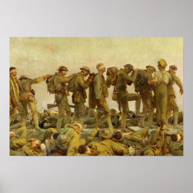 John Singer Sargent - Gassed Poster (Front)