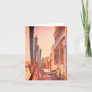 John Singer Sargent Gondola Moorings Venice Card
