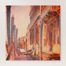 John Singer Sargent Gondola Moorings Venice  