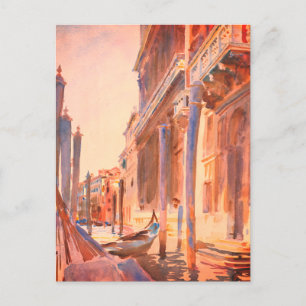 John Singer Sargent Gondola Moorings Venice    Postcard