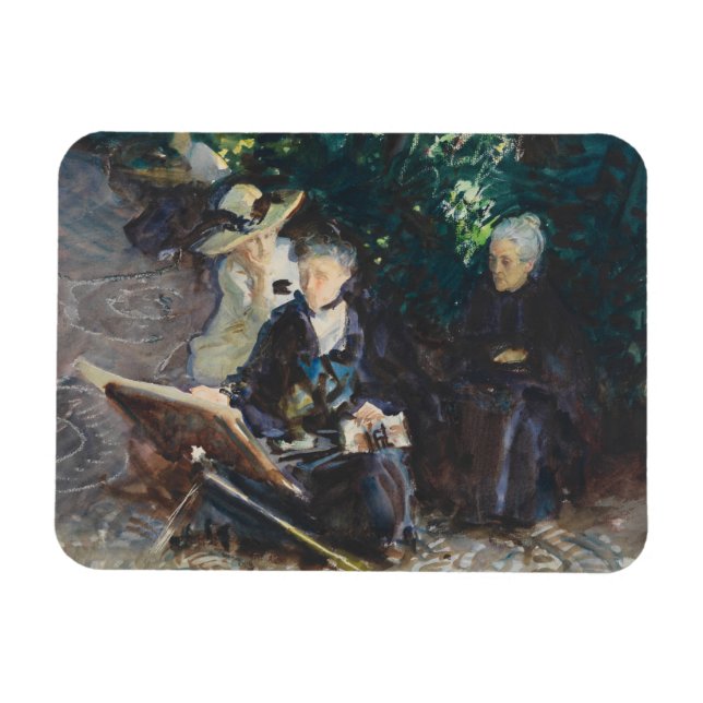 John Singer Sargent - In the Generalife Magnet (Horizontal)