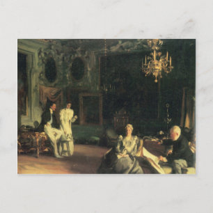 John Singer Sargent - Interior in Venice Postcard
