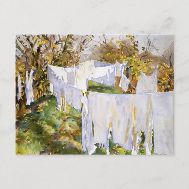 John Singer Sargent: La Biancheria Postcard (Front)