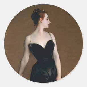 John Singer Sargent Madame X Classic Portrait Classic Round Sticker