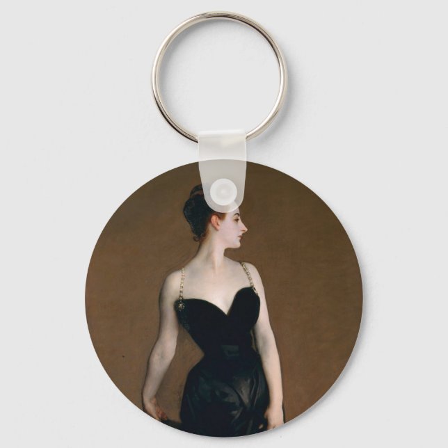 John Singer Sargent Madame X Classic Portrait Key Ring (Front)