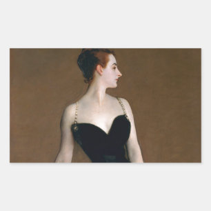John Singer Sargent Madame X Classic Portrait Rectangular Sticker