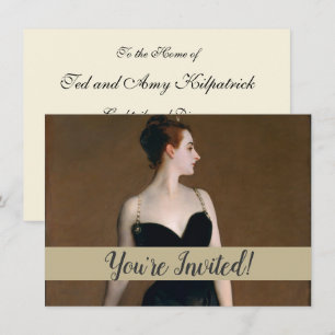 John Singer Sargent Madame X Portrait Moody Invitation