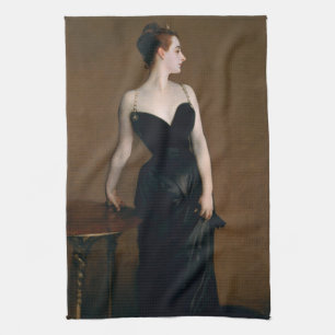John Singer Sargent Madame X Portrait Moody Tea Towel