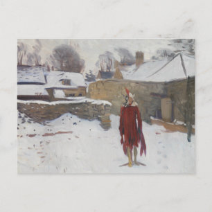 John Singer Sargent - Mannikin in the Snow Postcard