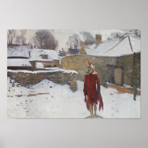 John Singer Sargent - Mannikin in the Snow Poster