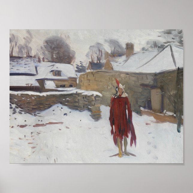 John Singer Sargent - Mannikin in the Snow Poster (Front)