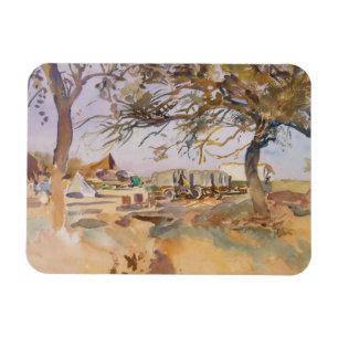 John Singer Sargent - Military Camp Magnet