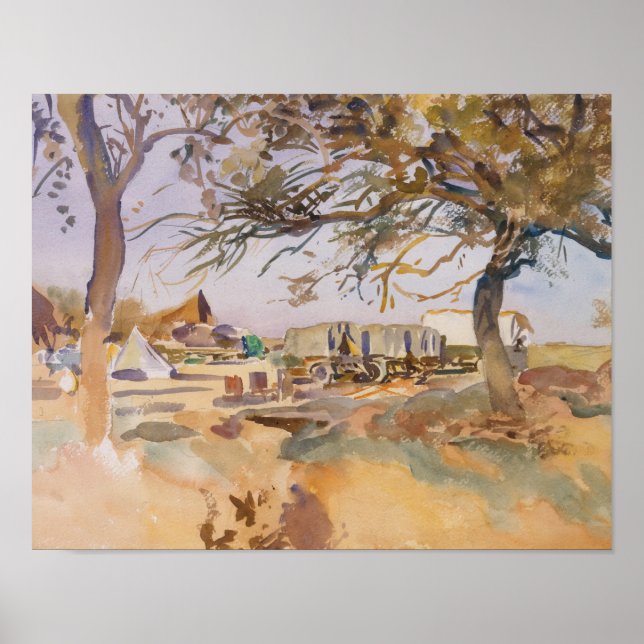 John Singer Sargent - Military Camp Poster (Front)
