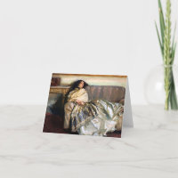 John Singer Sargent Nonchaloir Note Card
