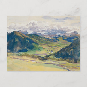 John Singer Sargent - Open Valley, Dolomites Postcard