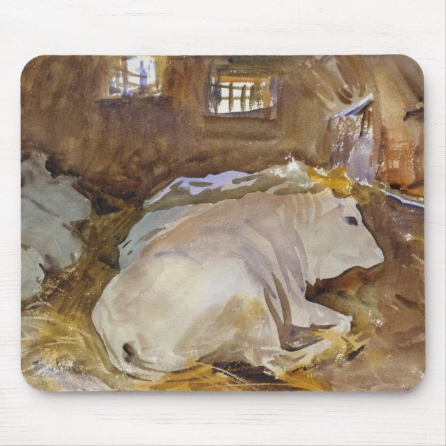 John Singer Sargent - Oxen Mouse Pad (Front)