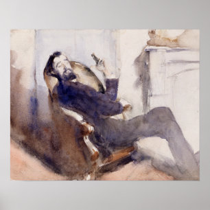 John Singer Sargent -Portrait of Paul-Cesar Helleu Poster