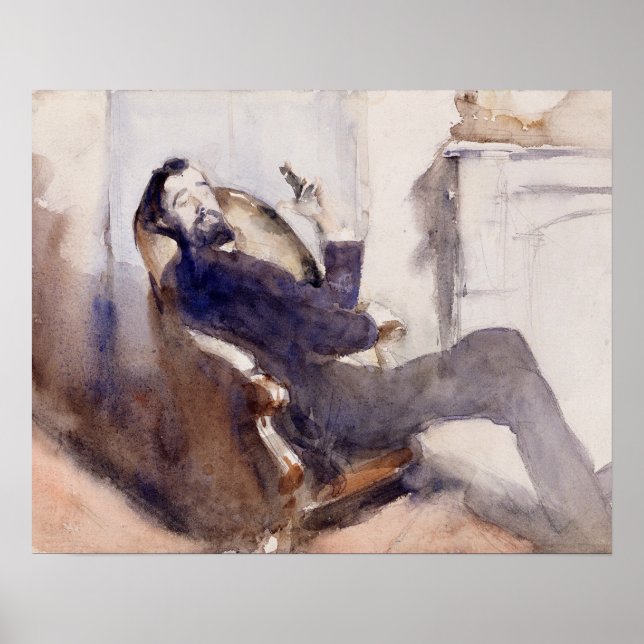 John Singer Sargent -Portrait of Paul-Cesar Helleu Poster (Front)