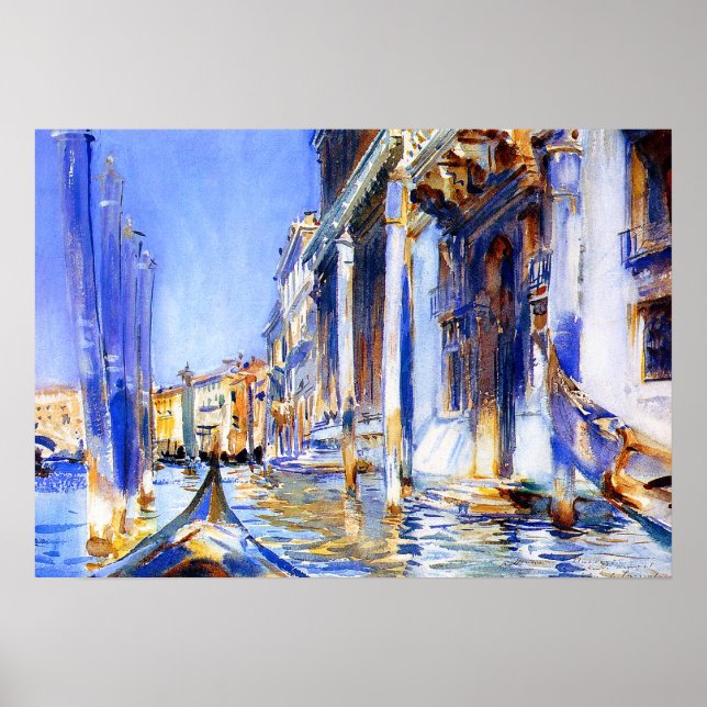 John Singer Sargent Rio dell’Angelo Venice Poster (Front)