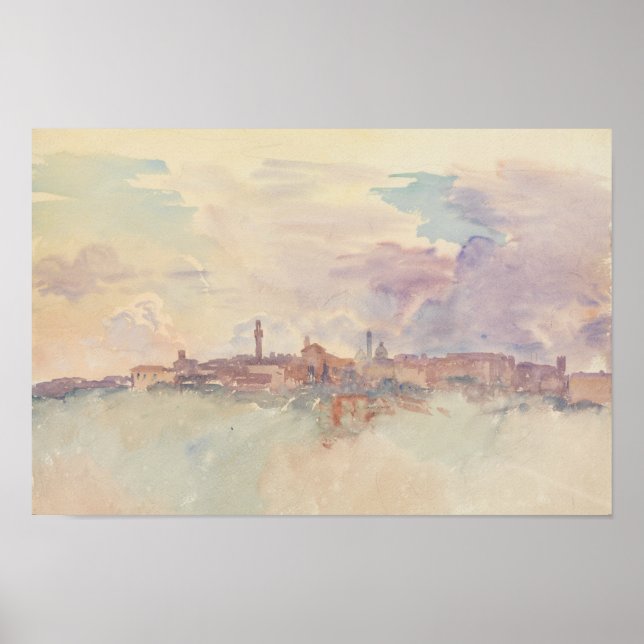 John Singer Sargent - Siena Poster (Front)