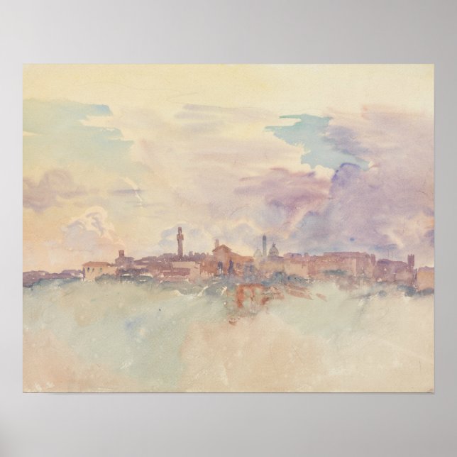 John Singer Sargent - Siena Poster (Front)