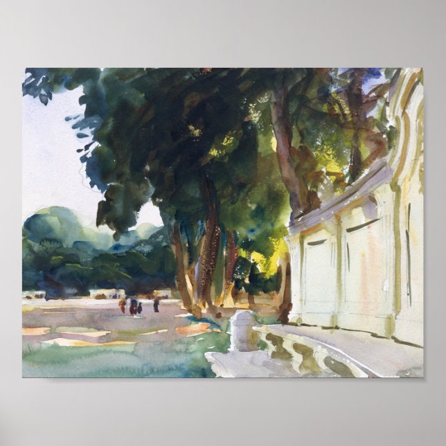John Singer Sargent - Spanish Midday, Aranjuez Poster (Front)