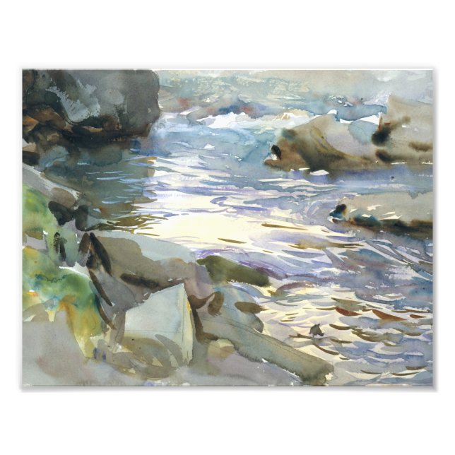 John Singer Sargent - Stream and Rocks Photo Print (Front)
