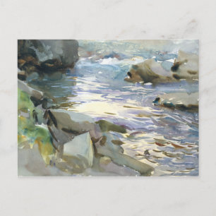 John Singer Sargent - Stream and Rocks Postcard