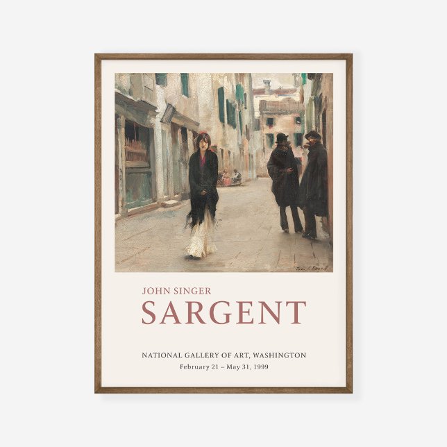 John Singer Sargent Street in Venice Art Exhibit Poster (Creator Uploaded)