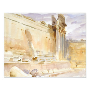 John Singer Sargent - Temple of Bacchus, Baalbek Photo Print